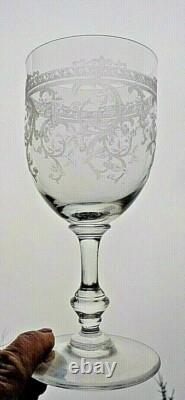 Saint Louis Metz Wine Glasses Weingläser Verre A Vin Cristal Gravé Napoleon III