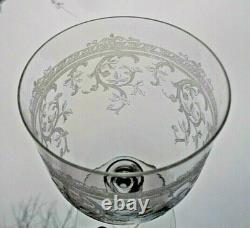 Saint Louis Metz Wine Glasses Weingläser Verre A Vin Cristal Gravé Napoleon III