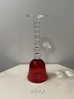 Saint Louis Modèle Bubble Grand Verre A Vin Cristal Couleur Rouge Roemer Numéro2