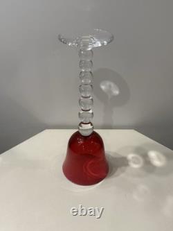 Saint Louis Modèle Bubble Grand Verre A Vin Cristal Couleur Rouge Roemer Numéro2