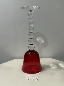 Saint Louis Modèle Bubble Grand Verre A Vin Cristal Couleur Rouge Roemer Numéro2