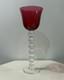 Saint Louis Mod&egrave;le Bubble Grand Verre A Vin Cristal Couleur Rouge Roemer Num&eacute;ro4