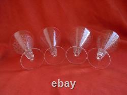 Saint Louis, Modele Lisieux, 4 Verres A Vin En Cristal, 11 CM