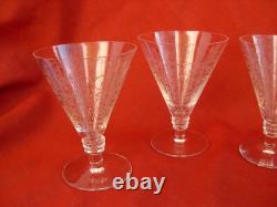 Saint Louis, Modele Lisieux, 4 Verres A Vin En Cristal, 11 CM