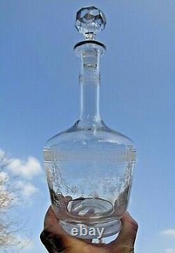 Saint Louis Papin 2 Crystal Decanter Karaffe Kristall Carafe A Vin Cristal Grave
