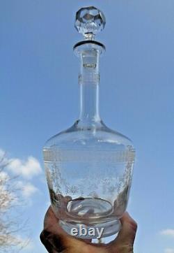 Saint Louis Papin Crystal Decanter Karaffe Kristall Carafe A Vin Cristal Grave