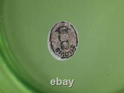 Saint Louis Petit vase Art Nouveau cristal doré à l'or signé antique 1900