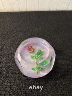Saint Louis Presse Papier en Cristal Rose
