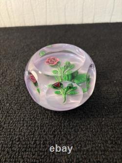 Saint Louis Presse Papier en Cristal Rose