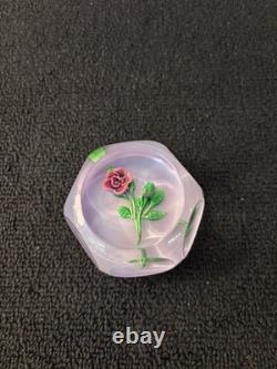 Saint Louis Presse Papier en Cristal Rose