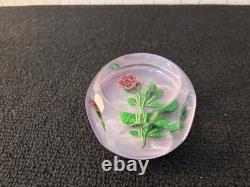 Saint Louis Presse Papier en Cristal Rose