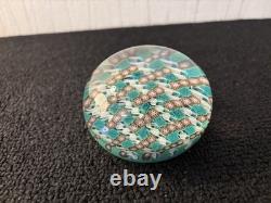 Saint Louis Presse papier Millefiori Torsadé en Cristal