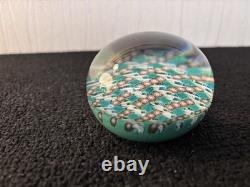 Saint Louis Presse papier Millefiori Torsadé en Cristal