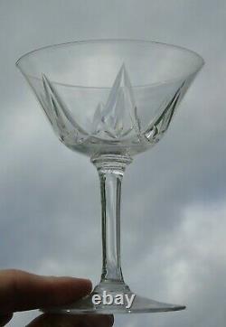 Saint Louis Service de 6 coupes à champagne en cristal, modèle Lasalle