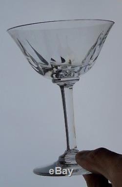 Saint Louis Service de 6 coupes à champagne en cristal taillé, modèle Cerdagne