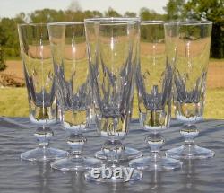Saint Louis Service de 6 flûtes à champagne en cristal, modèle Jersey