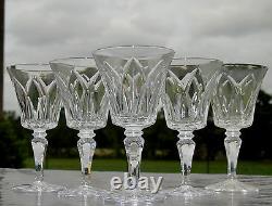Saint Louis Service de 6 verres à bourgogne en cristal modèle Camargue H. 15,3
