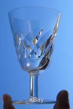 Saint Louis Service de 6 verres à eau en cristal, modèle Bidassoa Signés