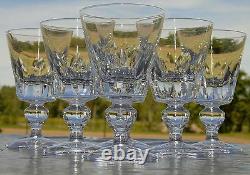 Saint Louis Service de 6 verres à eau en cristal taillé, modèle Jersey H. 14,8