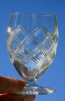 Saint Louis Service de 6 verres à eau en cristal taillé, modèle Ligier