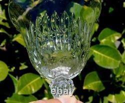 Saint Louis Service de 6 verres à vin rouge en cristal taillé Modèle Lozère