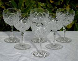 Saint Louis Service de 6 verres en cristal taillé. Service Duna