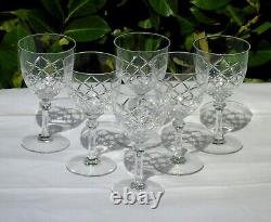 Saint Louis Service de 6 verres en cristal taillé. Service Tiflis h135 mm