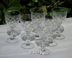 Saint Louis Service de 6 verres en cristal taillé. Service Tiflis h135 mm
