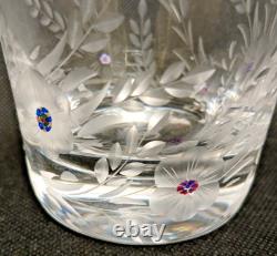 Saint Louis Sublime verre à whisky Cristal gravé de 5 fleurs 5 pistils bonbons
