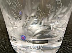 Saint Louis Sublime verre à whisky Cristal gravé de 5 fleurs 5 pistils bonbons