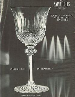 Saint Louis Tommy 4 Wine Glasses Weingläser Verres A Vin 15 CM Cristal Taillé