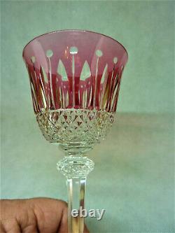 Saint Louis Tommy Verre A Pied Cristal Signé Crystal Glass Kristallgl H 20 CM
