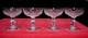 Saint Louis Trianon 4 Champagnergläser Coupes A Champagne Cristal Taillé 19ème