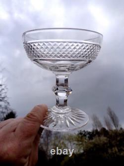 Saint Louis Trianon 4 Champagnergläser Coupes A Champagne Cristal Taillé 19ème