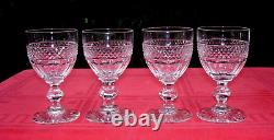 Saint Louis Trianon 4 Water Glasses Weingläser Verre A Eau Cristal Taillé 19eme
