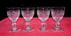 Saint Louis Trianon 4 Water Glasses Weingläser Verre A Eau Cristal Taillé 19eme