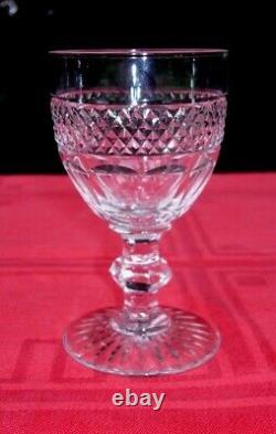 Saint Louis Trianon 4 Water Glasses Weingläser Verre A Eau Cristal Taillé 19eme