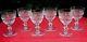 Saint Louis Trianon 6 Wine Glasses Weingläser Verre A Vin Cristal Taillé 19éme A