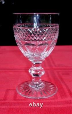 Saint Louis Trianon 6 Wine Glasses Weingläser Verre A Vin Cristal Taillé 19éme B