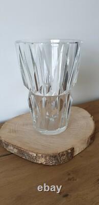 Saint-Louis / Vase en cristal taillé d'ogives / Années 50/60 /