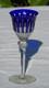Saint Louis Verre En Cristal Doubl&eacute; Mod&egrave;le Tommy Couleur Bleu H 16,5 Cm