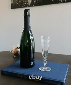 Saint Louis cristal, service Papin. 8 flûtes à champagne. H17,3cm