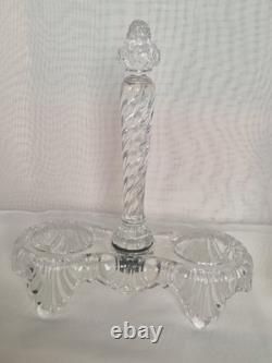 Saint Louis, huilier-vinaignier en cristal moulé