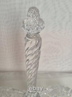 Saint Louis, huilier-vinaignier en cristal moulé