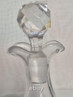 Saint Louis, huilier-vinaignier en cristal moulé