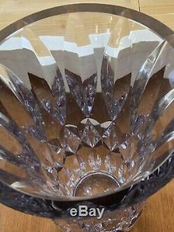 Saint Louis imposant vase en cristal taillé à pans coupés années 50/60