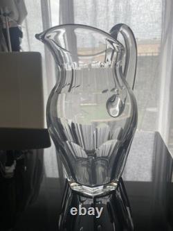 Saint Louis modèle Canton, broc/pichet en cristal, signé, Carafe TBE