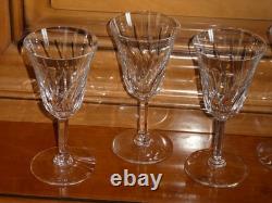 Saint Louis modèle Cerdagne 5 verres à vin en cristal Saint louis SUPERBE