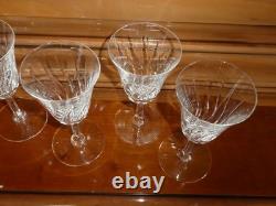 Saint Louis modèle Cerdagne 5 verres à vin en cristal Saint louis SUPERBE