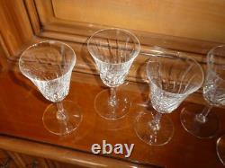 Saint Louis modèle Cerdagne 5 verres à vin en cristal Saint louis SUPERBE